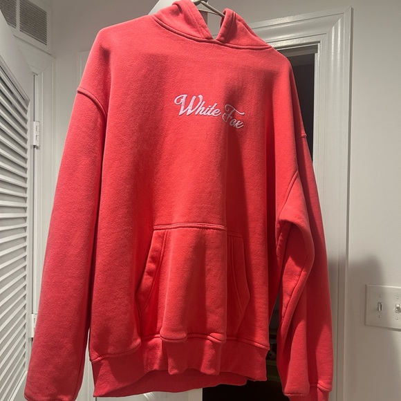 White Fox Women's Red/Pink Hoodie - Picture 3 of 5